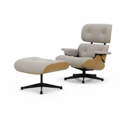 Eames Lounge Chair & Ottoman new dimensions 01 Ivory-pearl-27 chestnut black-black steel
