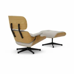 Eames Lounge Chair & Ottoman new dimensions 01 Ivory-pearl-27 chestnut black-black steel
