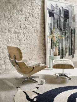 Eames Lounge Chair & Ottoman new dimensions 04 Bamboo-terra-28 cherry natural-pol. steel
