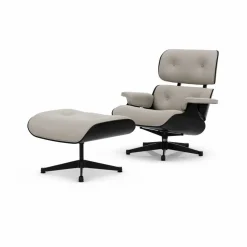 Eames Lounge Chair & Ottoman new dimensions 01 Ivory-pearl-27 chestnut black-pol. steel-black