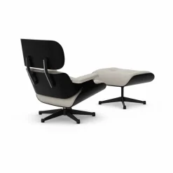 Eames Lounge Chair & Ottoman new dimensions 01 Ivory-pearl-27 chestnut black-pol. steel-black
