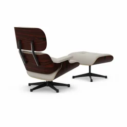 Eames Lounge Chair & Ottoman new dimensions 01 Ivory-pearl-05 sant. palisander-pol.steel-black