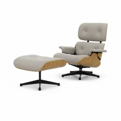 Eames Lounge Chair & Ottoman new dimensions 01 Ivory-pearl-26 chestnut-pol. steel-black