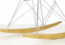 Eames Plastic Armchair RE RAR gungstol 23 ice grey-chrome-golden maple