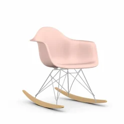 Eames Plastic Armchair RE RAR gungstol 41 pale rose-chrome-golden maple