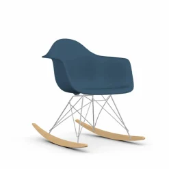Eames Plastic Armchair RE RAR gungstol 83 sea blue-chrome-golden maple