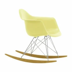 Eames Plastic Armchair RE RAR gungstol 92 citron-chrome-golden maple
