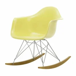 Eames Plastic Armchair RE RAR gungstol 92 citron-chrome-golden maple