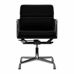 EA 231 Soft Pad Chair kontorsstol felt glides 66 nero leather L20-chrome