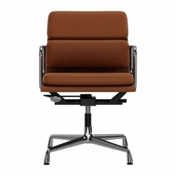 EA 231 Soft Pad Chair kontorsstol felt glides 97 cognac leather L20-polished
