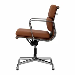 EA 231 Soft Pad Chair kontorsstol felt glides 97 cognac leather L20-polished