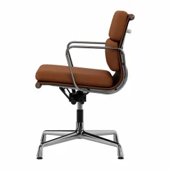 EA 231 Soft Pad Chair kontorsstol felt glides 97 cognac leather L50-polished