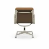 EA 208 Soft Pad Chair swivel chair kontorsstol 62 Ochre leather premium F-37 chalk powder coated