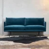 Electra soffa 3-sits läder vintage grey-svart