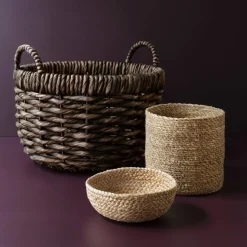 Emil förvaringskorg 3-pack small Natur