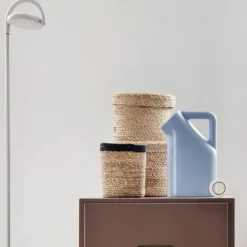 Emil förvaringskorg 3-pack small Natur-svart