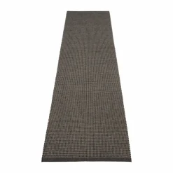 Emm Metallic matta Black-linen 70x300 cm