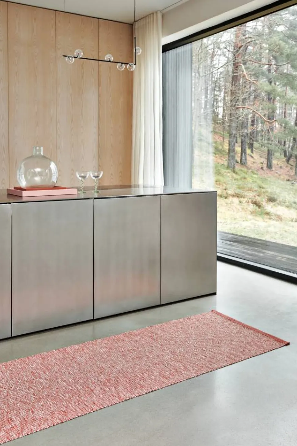 Emm Metallic matta Linen-linen 70x240 cm