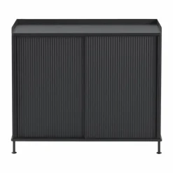 Enfold sideboard 100x45x85 cm Black-anthracite black