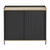Enfold sideboard 100x45x85 cm Laquered oak-anthracite black
