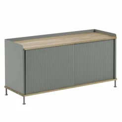 Enfold sidobord lågt 125x45x63 cm Oak-Dusty green