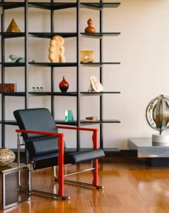 Experiment 501 loungefåtölj Green-black leather