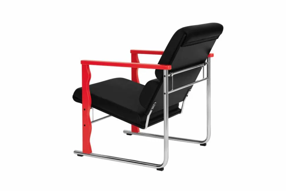 Experiment 503 loungefåtölj Red-black leather