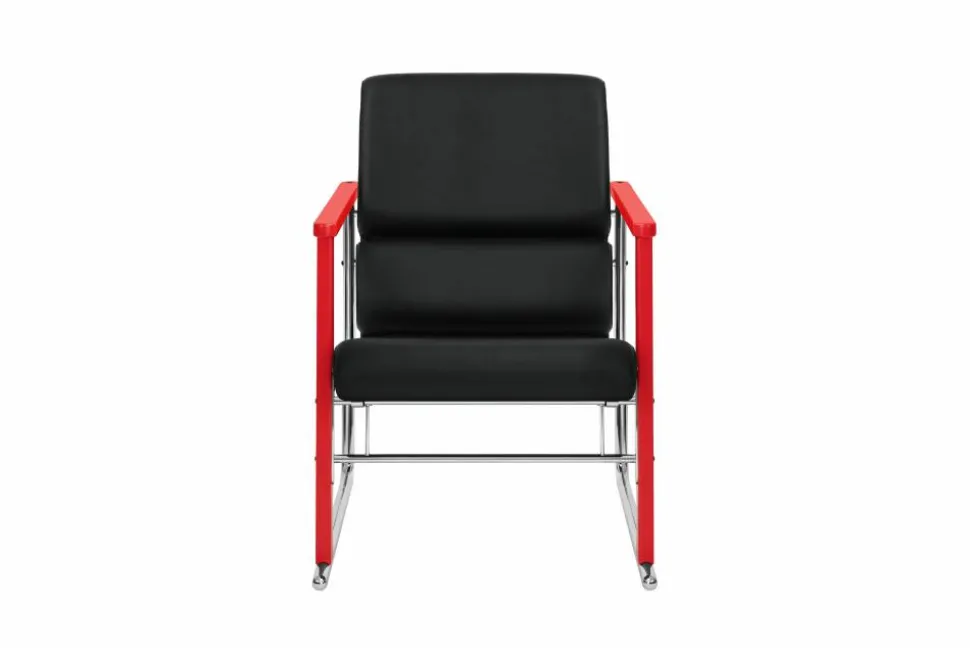 Experiment 503 loungefåtölj Red-black leather