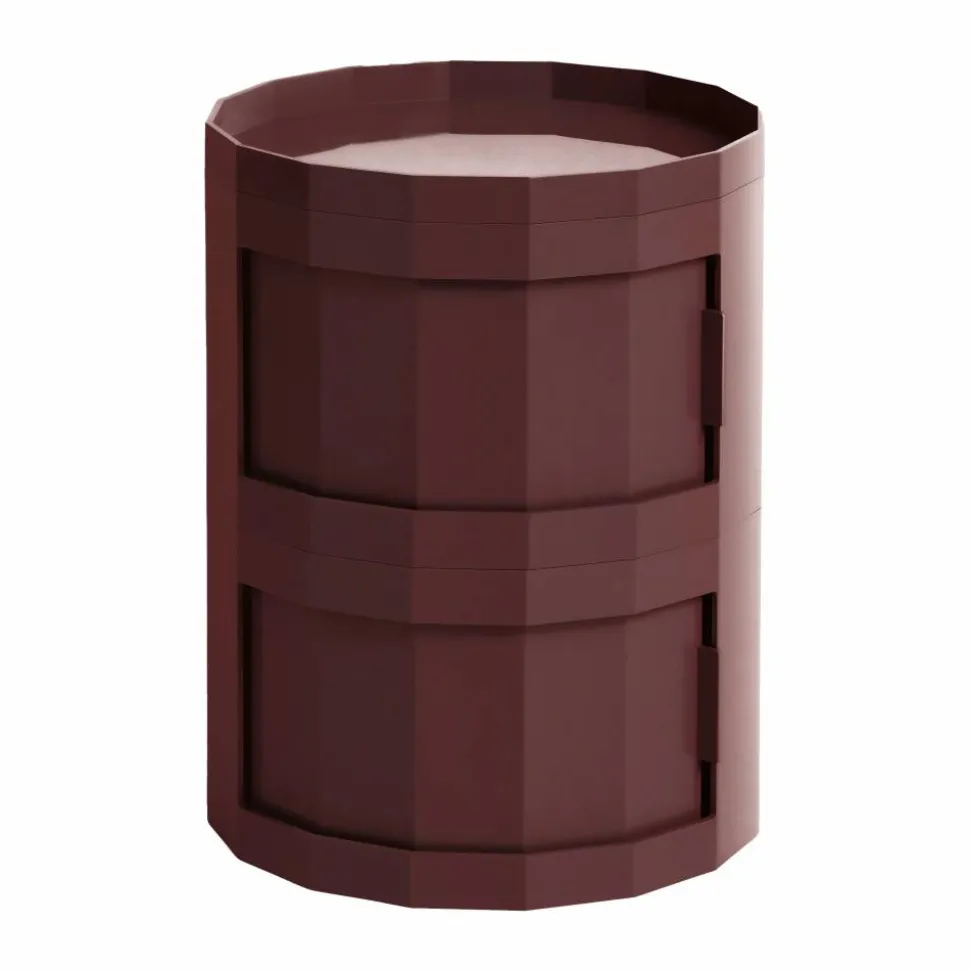 Facet Cabinet 20 sidobord Burgundy