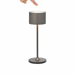 Farol mini LED-lampa 19 5 cm Burned Metal