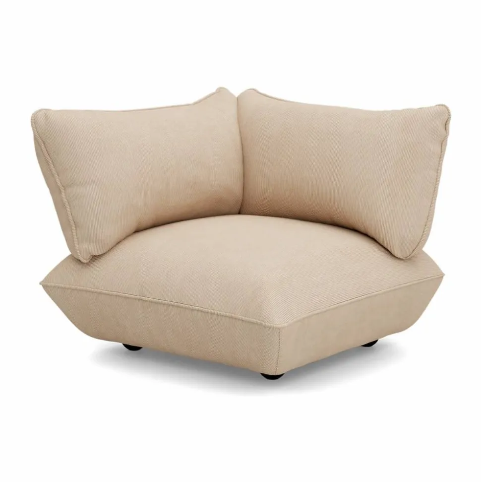 Fatboy Sumo hörnmodul Cord recycled beige vänstermodul 108x108x90 cm