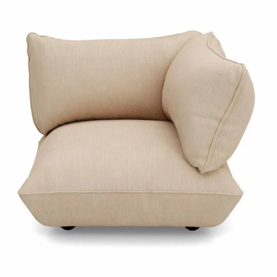 Fatboy Sumo hörnmodul Cord recycled beige högermodul 108x108x90 cm