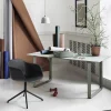 Fiber armchair swivel base kontorsstol Anthracite Black (plastic)