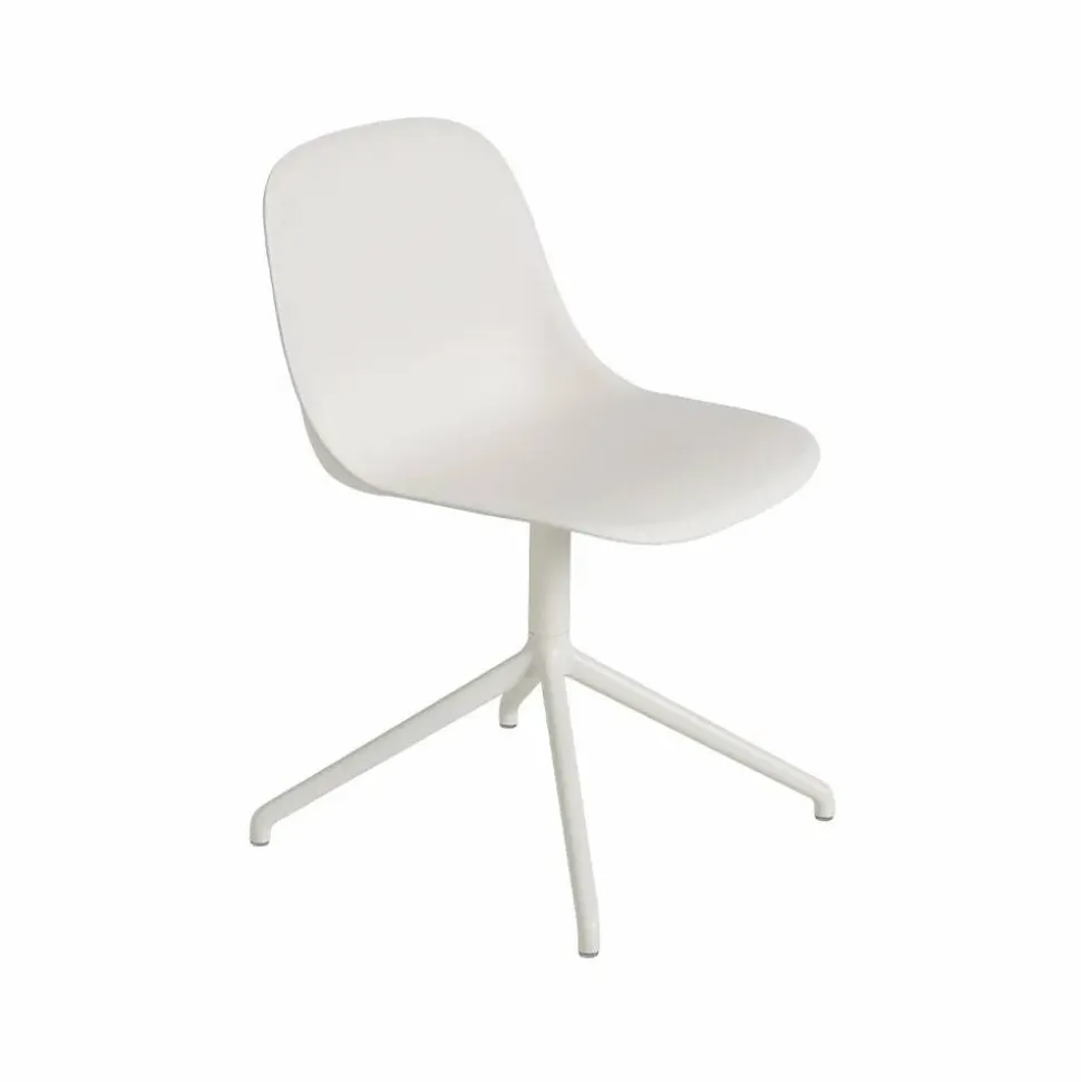 Fiber sidostol Natural white-White (plastic)