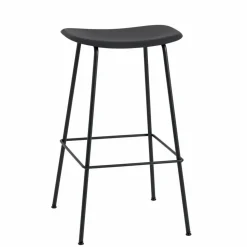 Fiber barstol tube bas plastsits 75 cm Black-Anthracite black