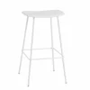 Fiber barstol tube bas plastsits 75 cm White