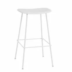 Fiber barstol tube bas plastsits 75 cm White