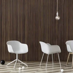 Fiber chair stol med armstöd Natural white (plastic)