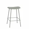 Fiber counter stol 65 cm Dusty green-Green (plastic)