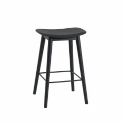 Fiber counter stool barpall 65 cm Black-anthratice black