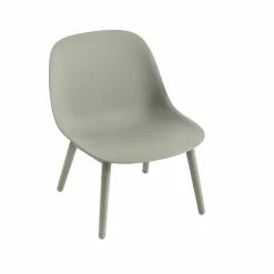 Fiber loungestol wood base dusty green dusty green ben