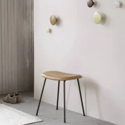 Fiber pall läder cognac ekben