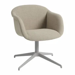 Fiber Soft Armchair swivel base Ecriture 240/Grey