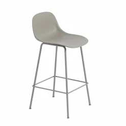 Fiber Tube barstol ryggstöd 65 cm Grey (plastic)