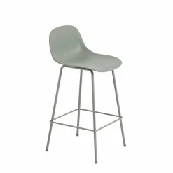Fiber Tube barstol ryggstöd 65 cm Dusty green (plastic)
