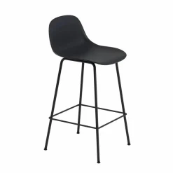 Fiber Tube barstol ryggstöd 65 cm Anthracite Black (plastic)