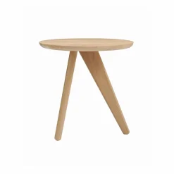 Fin sidobord Ø40 cm Natural oak