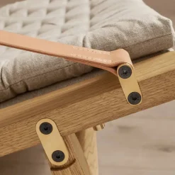 FK10 Plico fåtölj Tyg canvas natur-oljad ek