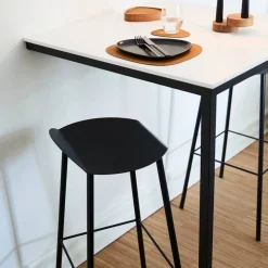Flamingo Hippo barstol Black-anthracite
