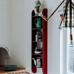 Flaneaur vägghylla 27x128 cm Burgundy